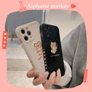 Ốp Lưng Silicon In Hình Gấu Dễ Thương Cho Iphone 11promax 12pp 8plus