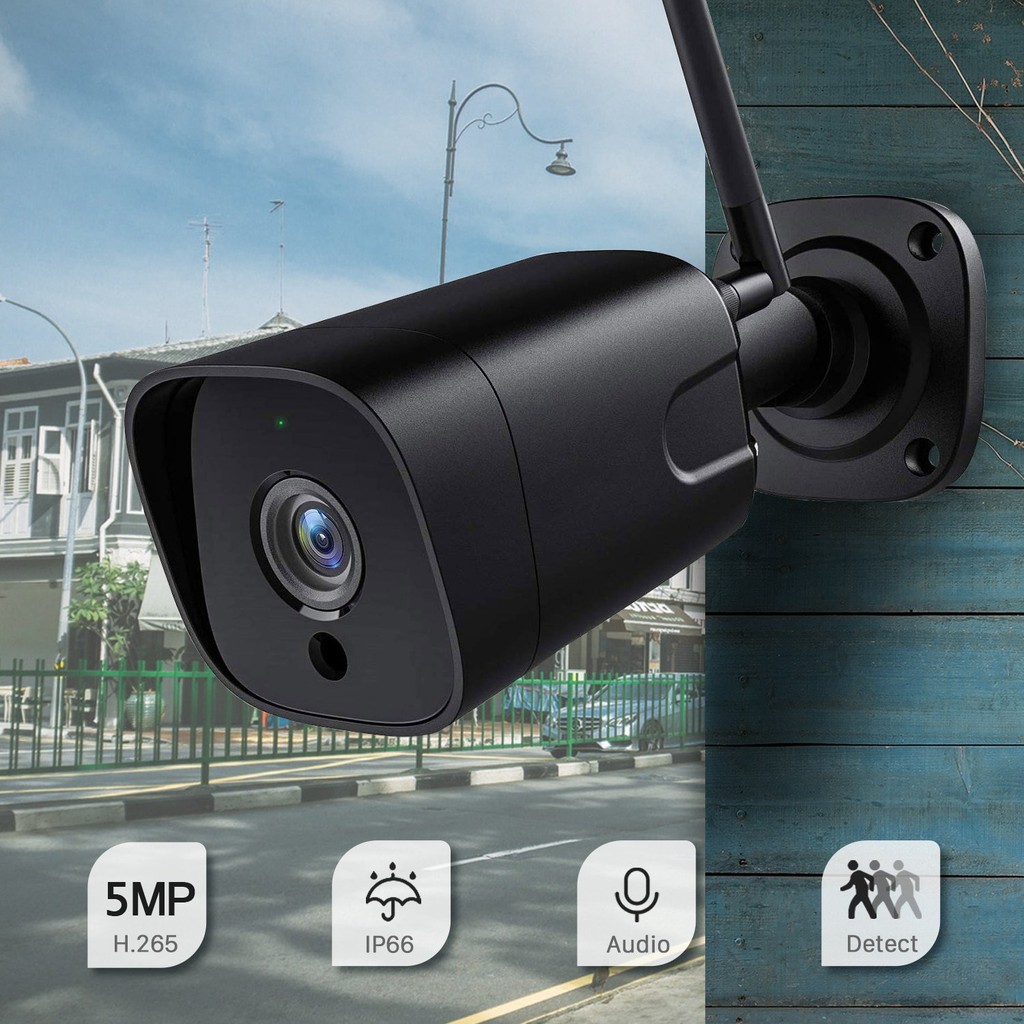 [ICSee] Camera ngoài trời không dây 5MP 2MP chống nước chuẩn H.265 báo động phát hiện con người, đàm thoại 2 chiều ONVIF