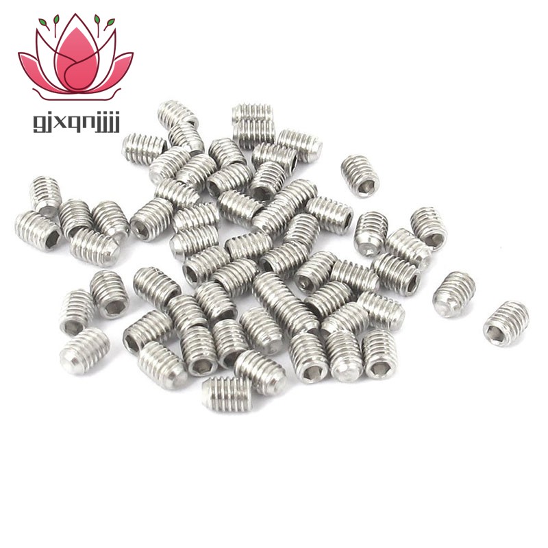 Bộ 50 Đầu Vít Lục Giác M3X4Mm Bằng Thép Không Gỉ