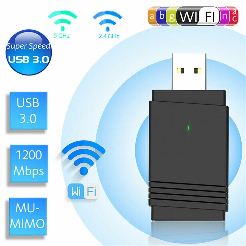 Usb 3.0 Wifi 2.4ghz / 5.8ghz Wifi 2 Trong 1 Bluetooth 5.0 1200mbps Cho Pc Laptop | BigBuy360 - bigbuy360.vn