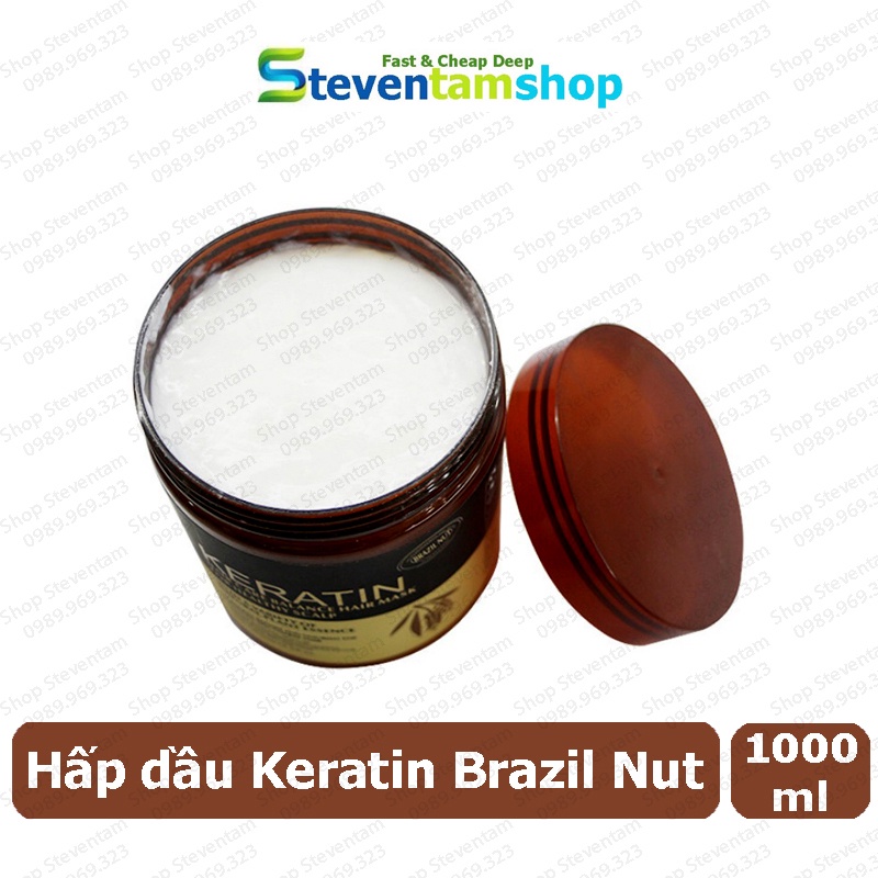 Hấp dầu Keratin Brazil Nut 1000ml