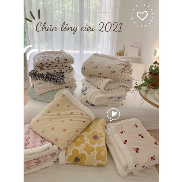 Chăn Lông Cừu Vintage Minisize