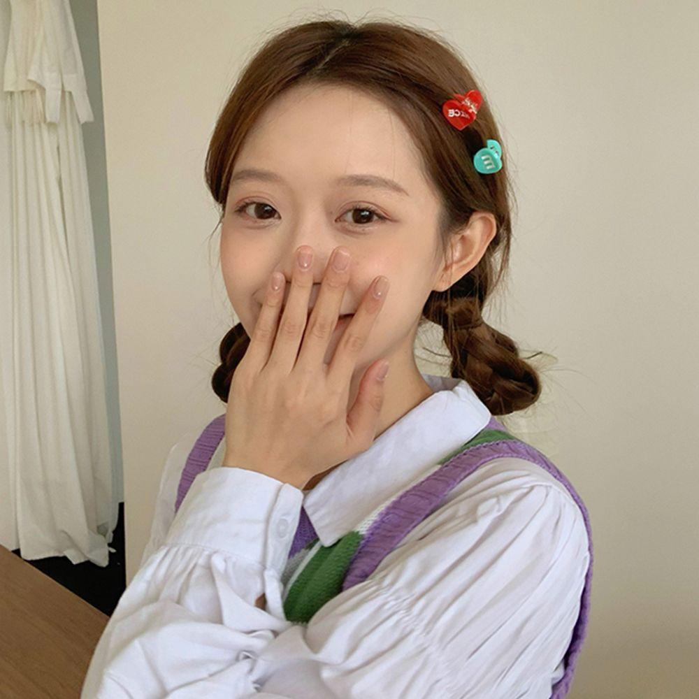 MXGOODS Set 2 Kẹp Tóc Nhựa Hình Gấu Dễ Thương Cho Bé Gái