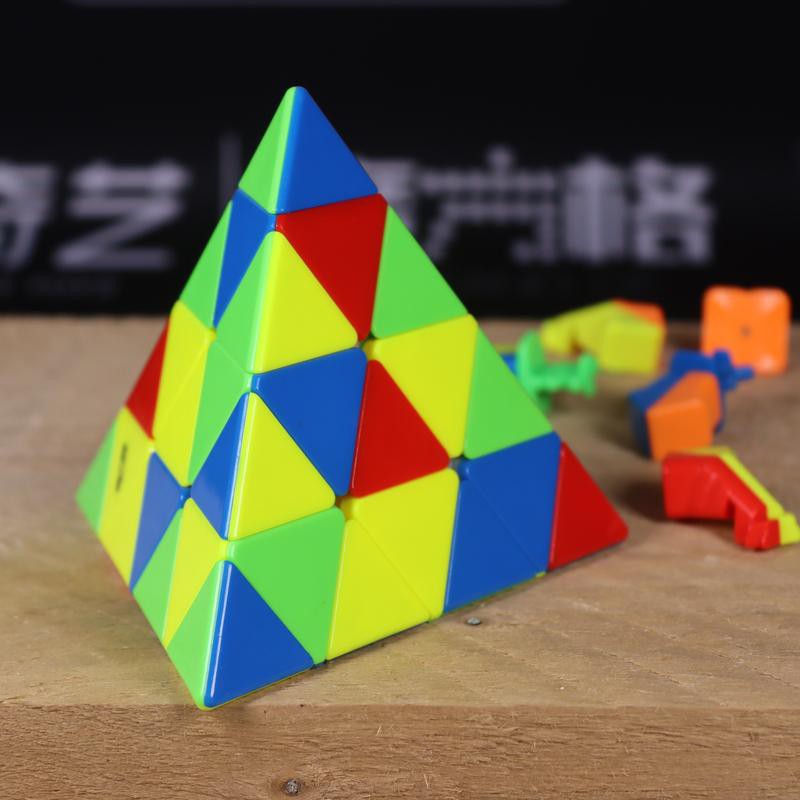 Rubik Tam Giác 4 Tầng Pyraminx Fanxin - Rubic Biến Thể Cao Cấp Phát Triển Siêu Trí Tuệ