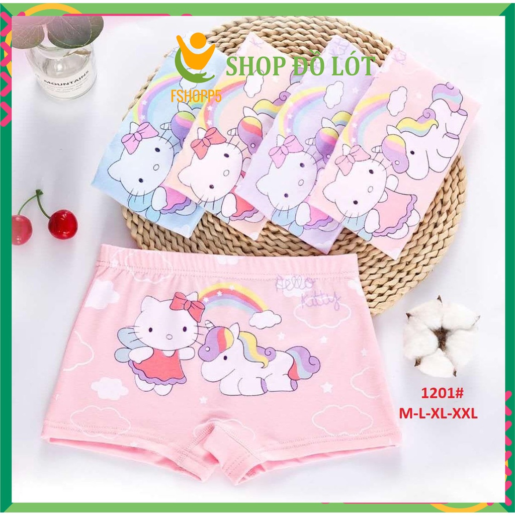 [SET 5] Quần chip đùi bé gái cute cao cấp FSHOPP5 Quần lót trẻ em kháng khuẩn (Mẫu ngẫu nhiên)