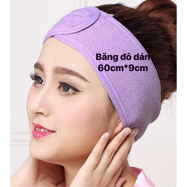 BĂNG ĐÔ CỐ ĐỊNH TÓC KHI RỬA MẶT, TRANG ĐIỂM TRONG SPA