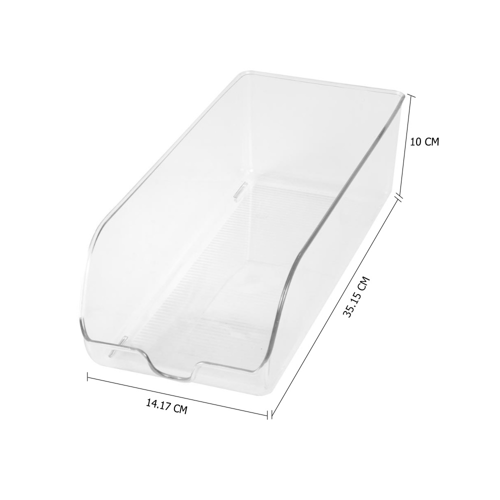 HomeBase KECH Khay đựng lon nước trong tủ lạnh có thể xếp chồng bằng nhựa W35.15xD14.17xH10cm
