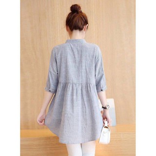 Áo Bầu Cổ Trụ Đen
