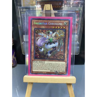 [ Dưa Hấu Yugioh ] Lá bài thẻ bài Trickstar Corobane - Prismatic Secret Rare - Tặng bọc bài nhựa bảo quản