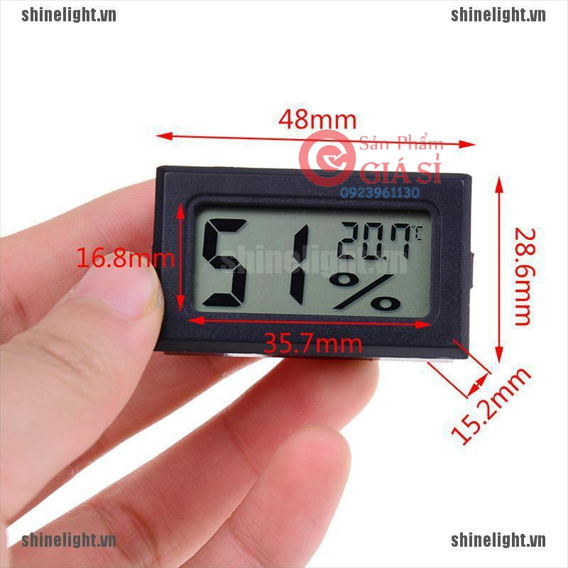 Máy đo độ ẩm nhiệt độ mini tích hợp màn hình LCD kỹ thuật số ❤️freeship❤️