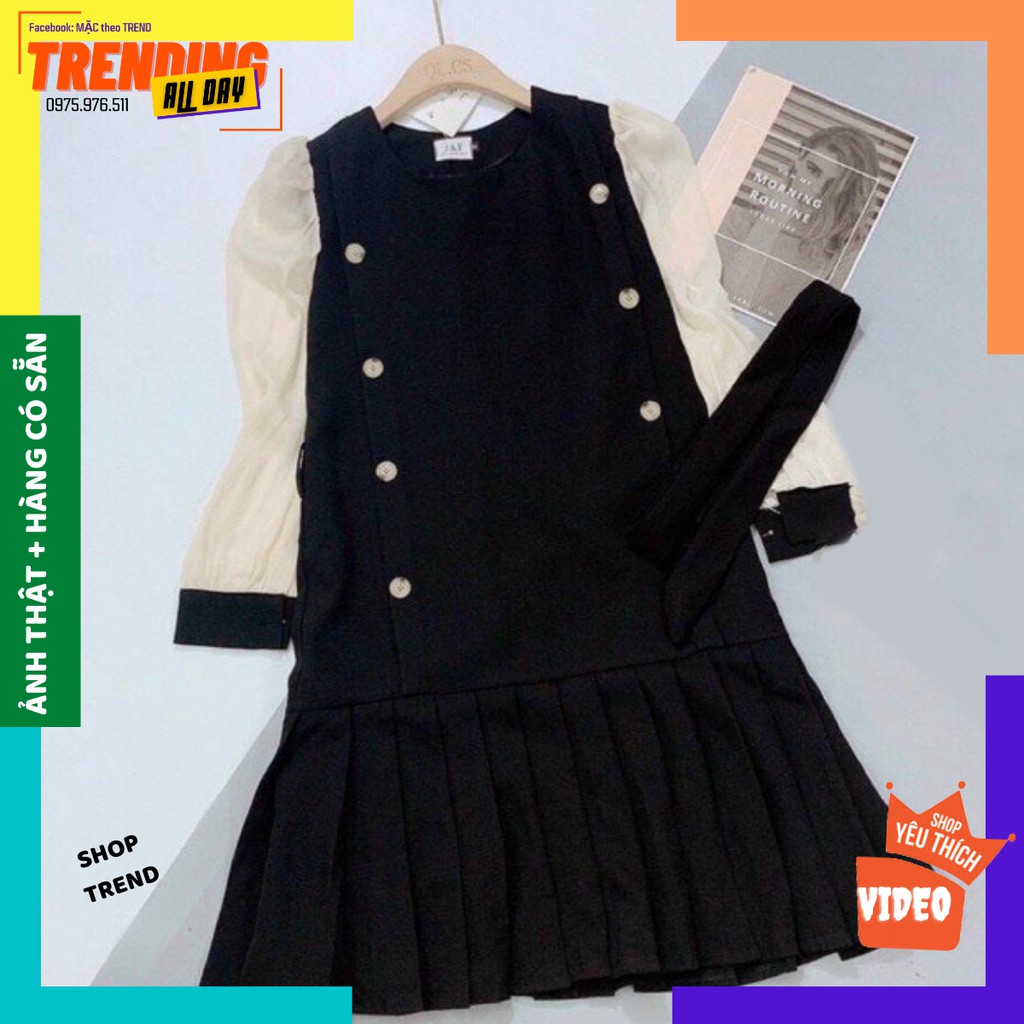 Váy phối sơmi kèm đai tuỳ biến, váy suông đuôi cá nữ tính năng động- Đầy đặn, Mảnh mai, Bầu bì mặc đều xinh | BigBuy360 - bigbuy360.vn