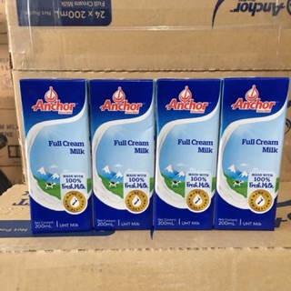 Date T08.2021 Sữa tươi Anchor nhập khẩu từ New Zealand hộp 200ml thùng 24 hộp