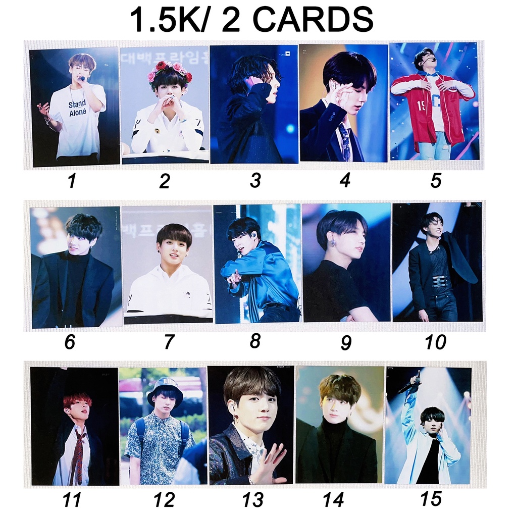 Sale set card hình của JUNGKOOK BTS