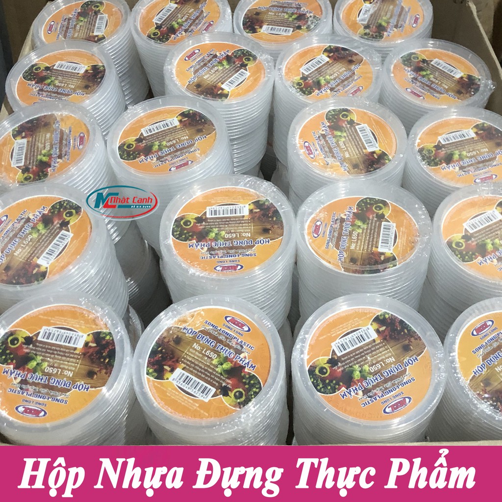 Combo 10 Hộp Nhựa Đựng Thực Phẩm Chữ Nhật - Tròn Dùng Được Cho Lò Vi Sóng Có Nắp Đạy