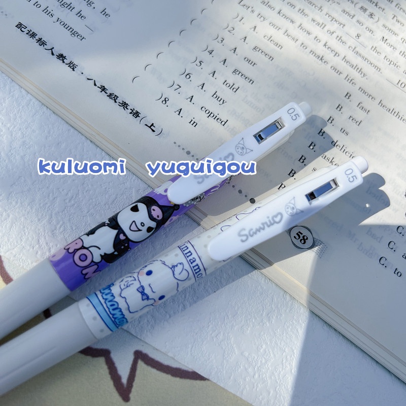Set 6 Bút Bi Mực Đen Ngòi 0.5mm