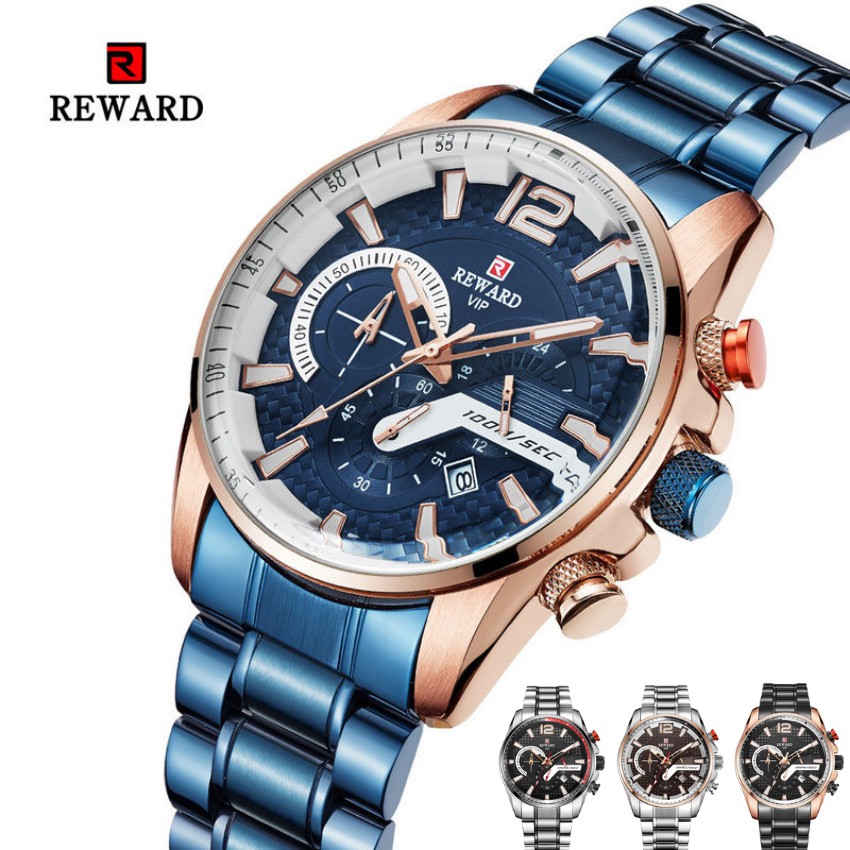 Đồng Hồ Nam Reward KT63080 Chính Hãng 2019 NEW Bảo Hành 12 Tháng Top Brand Luxury Hàng Nhập HongKong