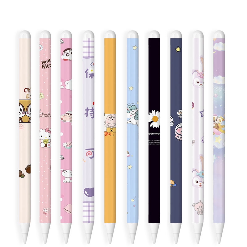 Lekaari Miếng dán trang trí chống trượt xinh xắn cho bút cảm ứng Apple Pencil 2