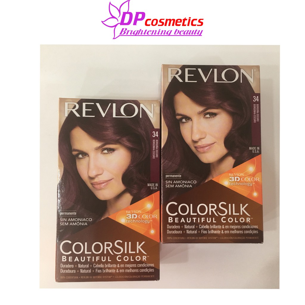 Thuốc Nhuộm Tóc Colorsilk màu 34 tím sẫm