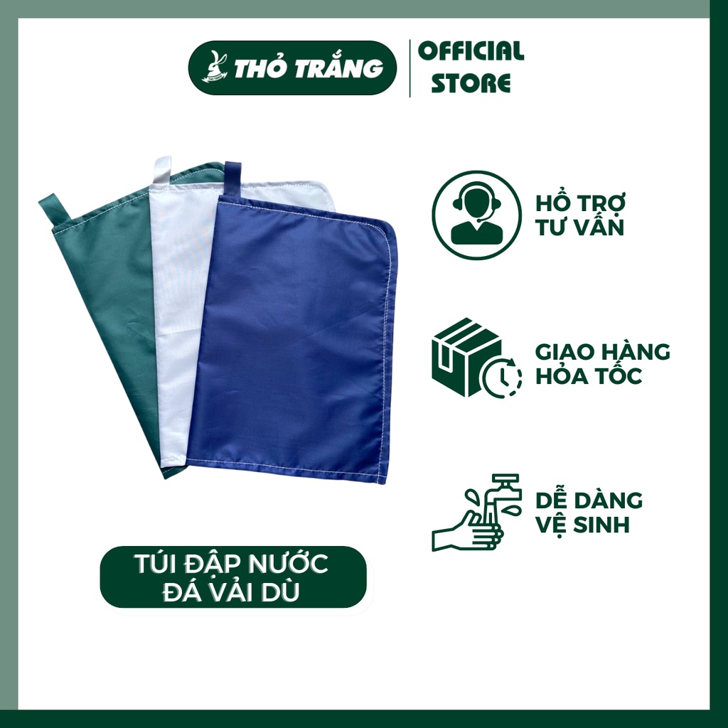 Túi đập nước đá vụn vải dù nhiều màu (giao màu ngẫu nhiên)