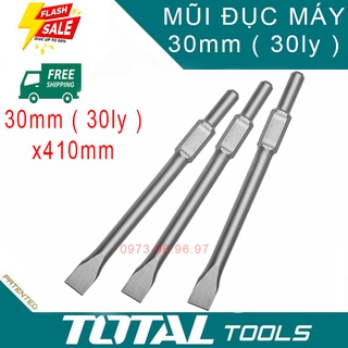 Mũi đục dẹp 30 ly Thép chịu lực siêu cứng đục nhọn phá bê tông, phá vỡ các loại bê tông cốt thép và gỗ cực nhanh