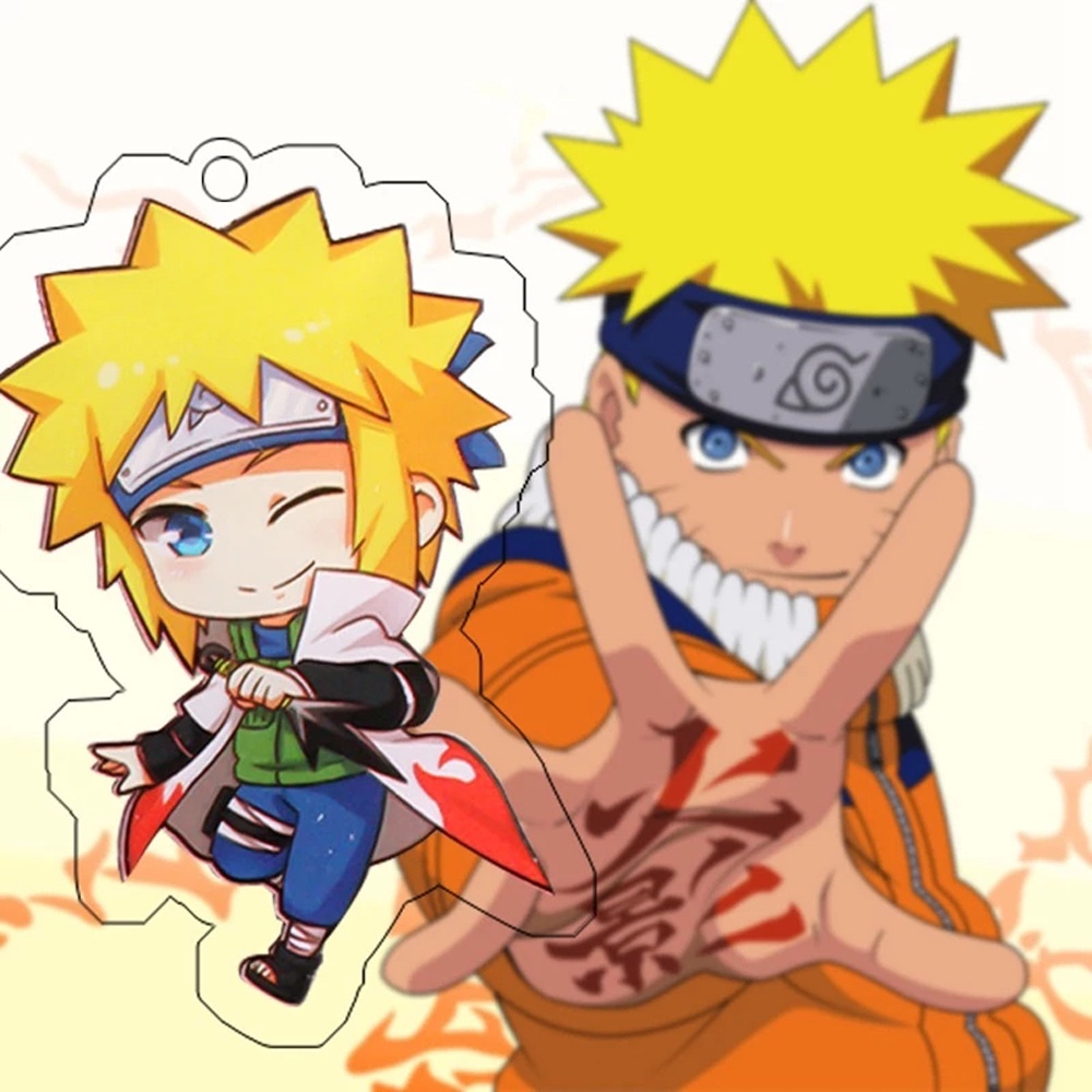 Móc Khóa Nhựa Acrylic Hình Nhân Vật Anime Naruto