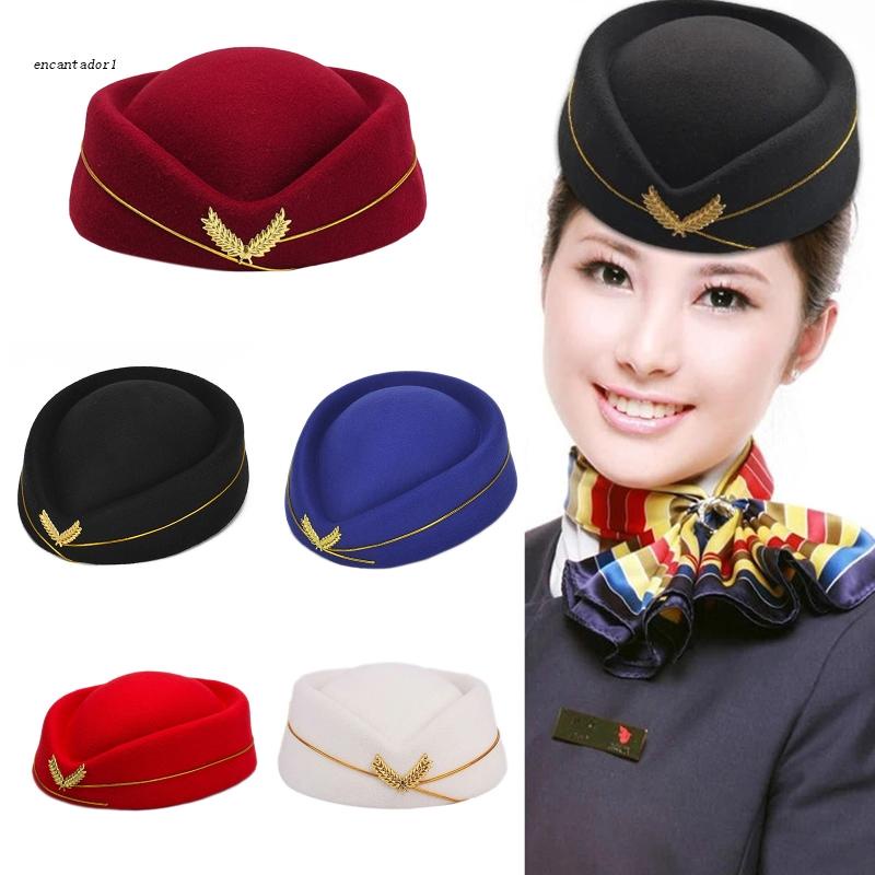 ✿ Nón Beret Hóa Trang Tiếp Viên Hàng Không Dành Cho Nữ