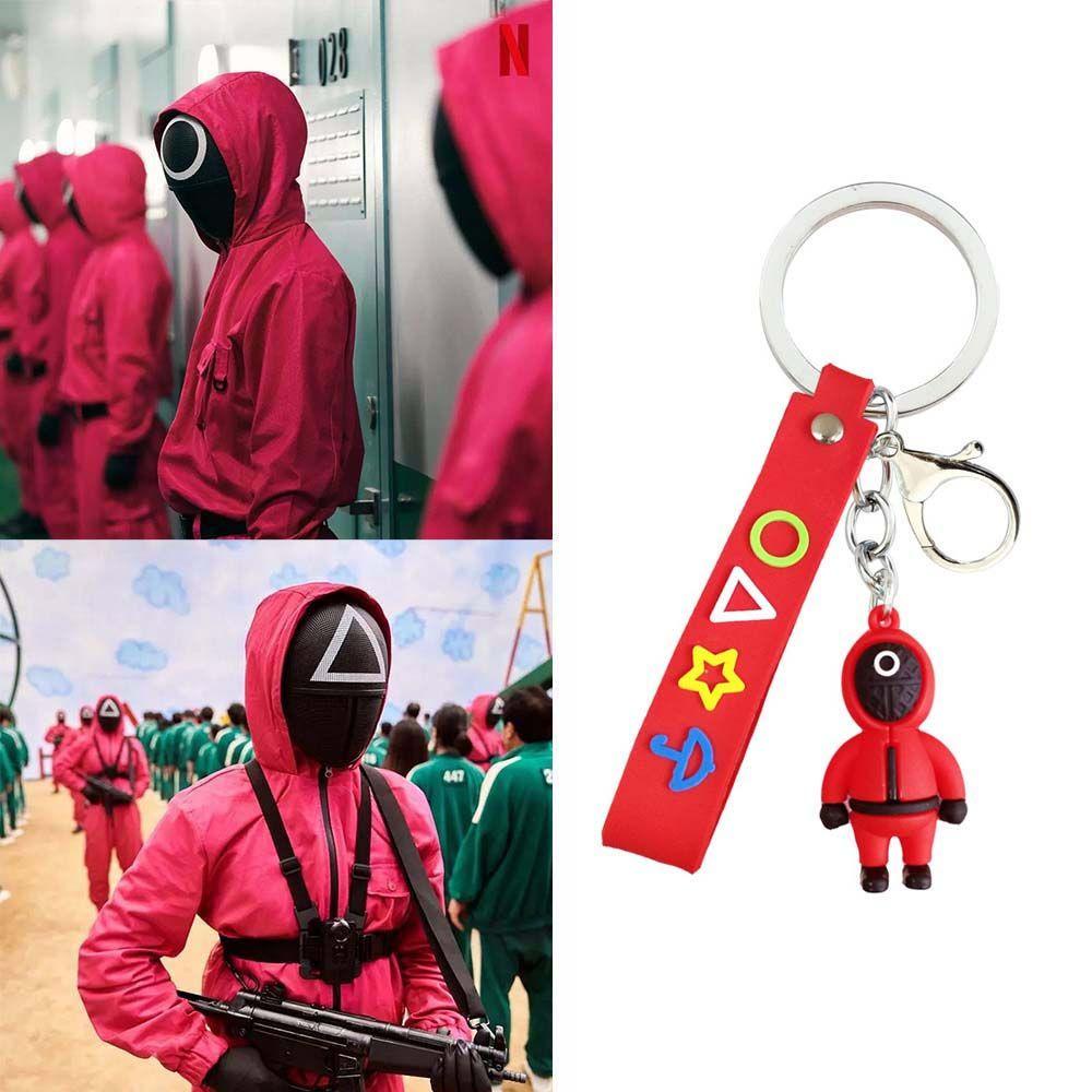 Móc Khóa Hình Mực Tam Giác / Vuông / Tam Giác Dùng Để Hóa Trang