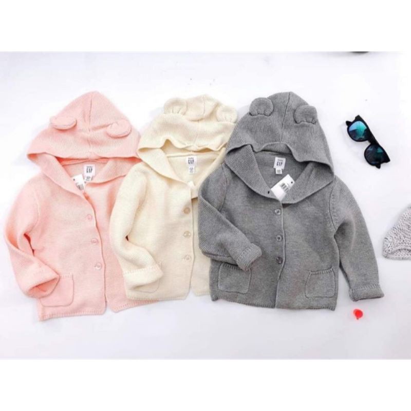 Áo len tai gấu cho bé