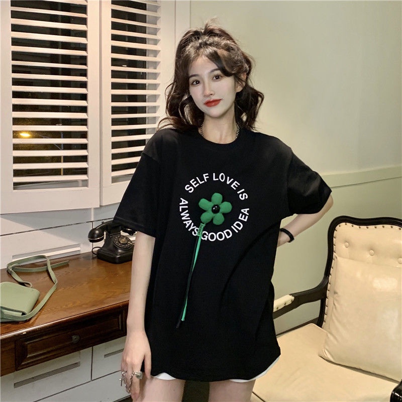 Áo Thun Ngắn Tay In Hình Thời Trang Hàn Quốc Cá Tính