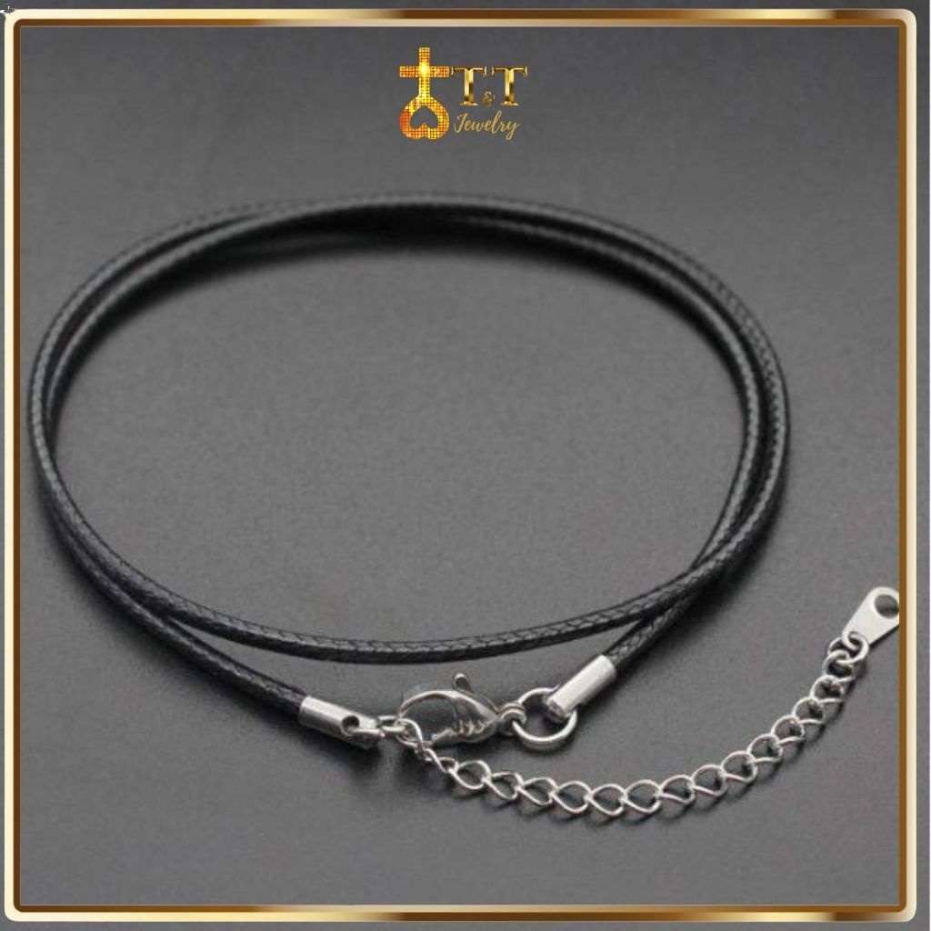 Dây chuyền da Thiên Tâm, Mặt dây chuyền Thiên Tâm, vòng cổ chất liệu bạc cao cấp T&TJewelry - DC3