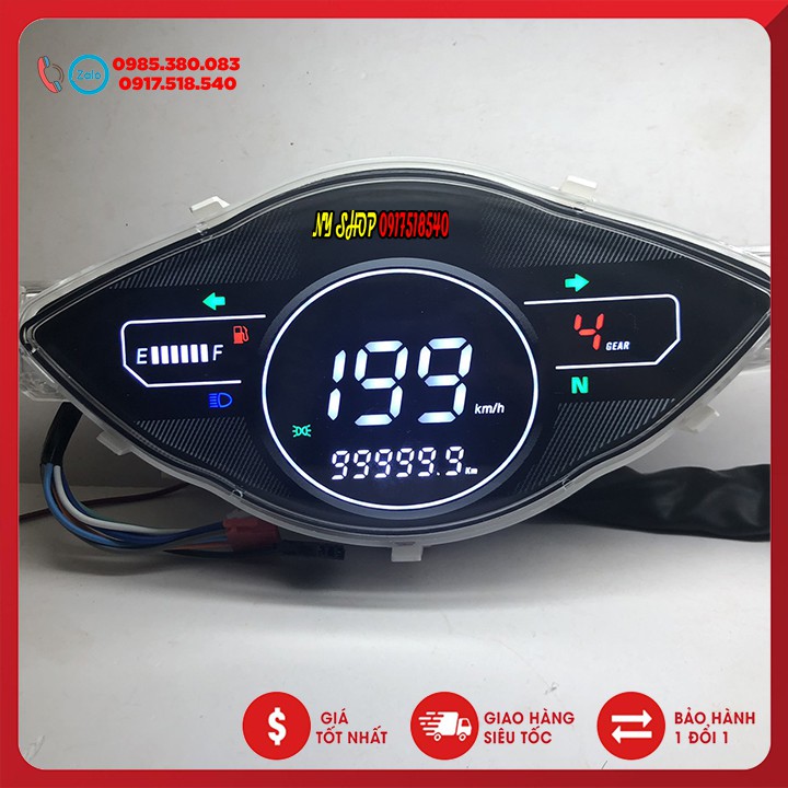 🛵 ĐỒNG HỒ ĐIỆN TỬ FULL LCD WAVE ALPHA , WAVE RS, WAVE 110 🛵