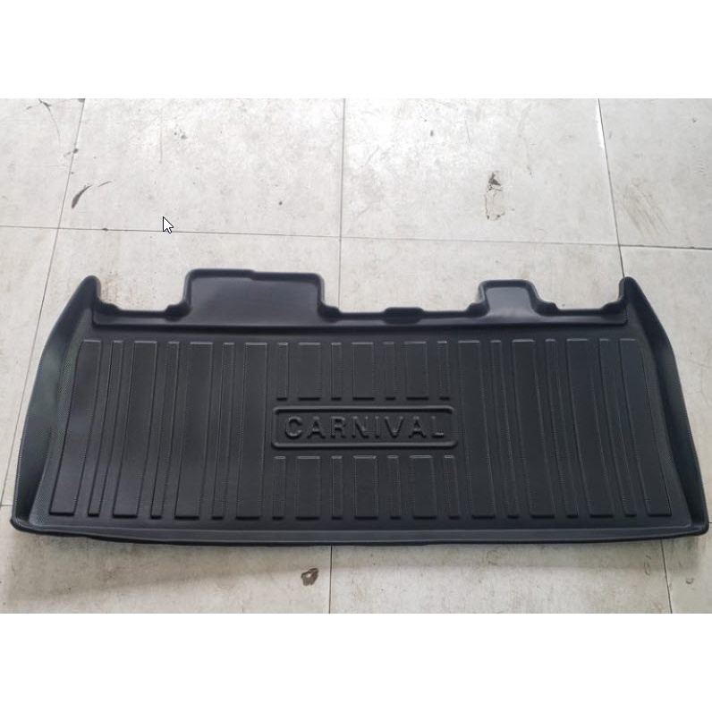 Lót cốp nhựa dẻo xe Kia Carnival 2021-2022-2023 chất liệu TPO cao cấp không mùi, không thấm nước