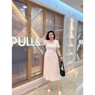 Váy maxi bigsize cột nơ lưng phối màu Holly (bigsize_giare)