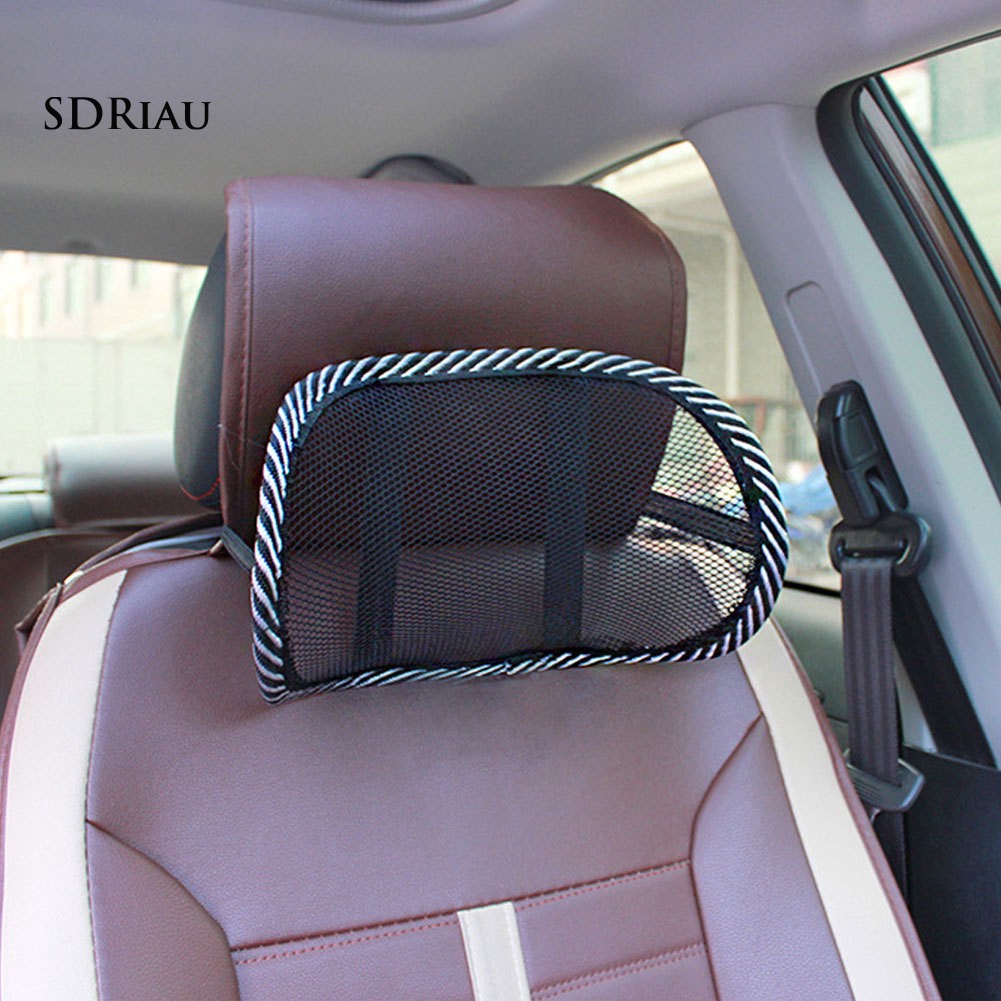 Gối Tựa Cổ Bằng Vải Lưới Thoáng Khí Giúp Giảm Đau Cho Ghế Ngồi Xe Hơi