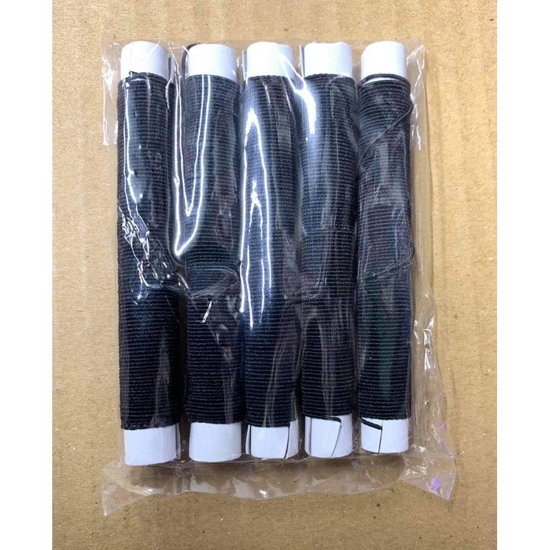 Set 5 Ống Chỉ Thun/ Thun Dún Trắng Đen