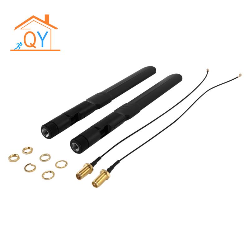 Set 2 ăng ten WiFi 2.4GHz và dây cáp dài 20cm