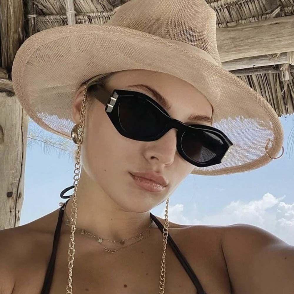 Kính Mát Gọng Tam Giác Họa Tiết Da Báo Phong Cách Punk Hip Hop Thời Trang Cho Nam Và Nữ