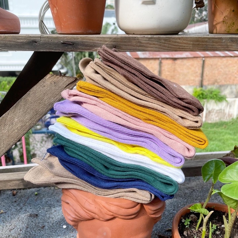 Tất / Vớ thun gân - 10 màu