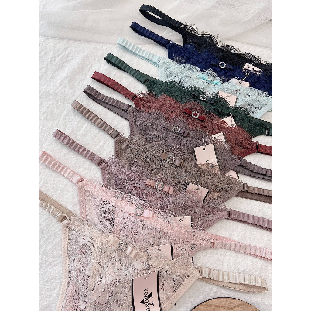 Quần lót ren lọt khe đính khoen đá tròn sexy - QL062 | BigBuy360 - bigbuy360.vn