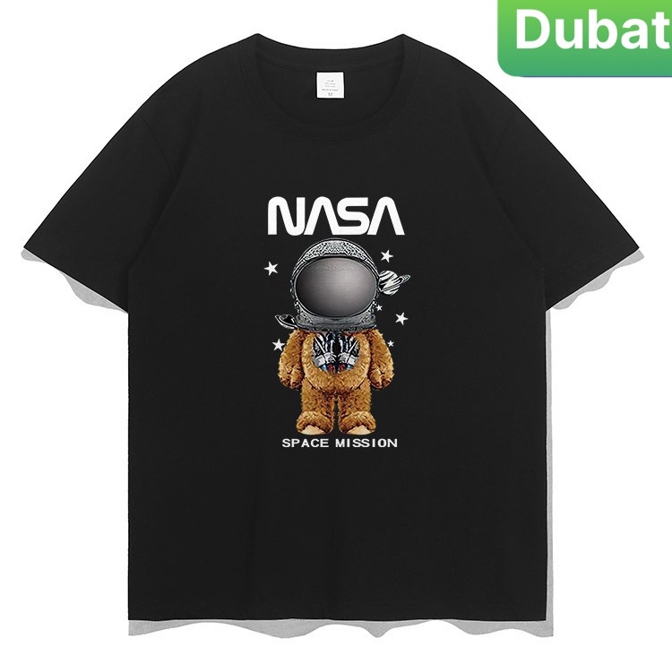 ÁO THUN NAM NỮ ĐEN NASA GẤU BÔNG NHẬT BẢN FROM RỘNG PHONG CÁCH CAO CẤP MỚI - DUBATI FASHION