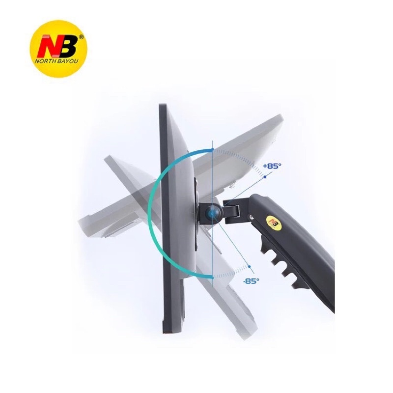 Giá treo màn hình máy tính F80 - Xoay 360 độ - Hàng nhập khẩu Bảo Hành 24 Tháng