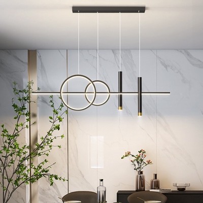 Đèn thả MONSKY LEWIN 3 chế độ ánh sáng hiện đại trang trí bàn ăn (619/T45)