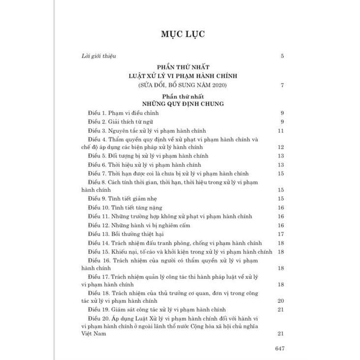 Sách - Luật xử lý vi phạm hành chính 2020 và các văn bản hướng dẫn thi hành