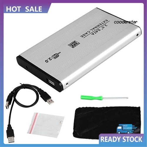 COOD-st Portable USB 2.0 SATA Case 2.5 Inch Mobile External Hard Disk Drive HDD Enclosure
