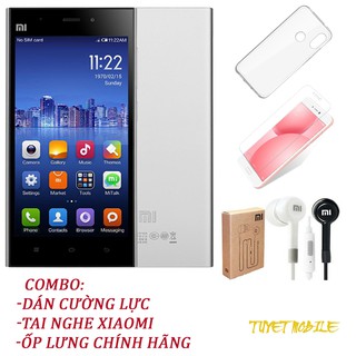 Combo điện thoại xiaomi mi 3 ram 2gb rom 16gb mới 100% chính hãng