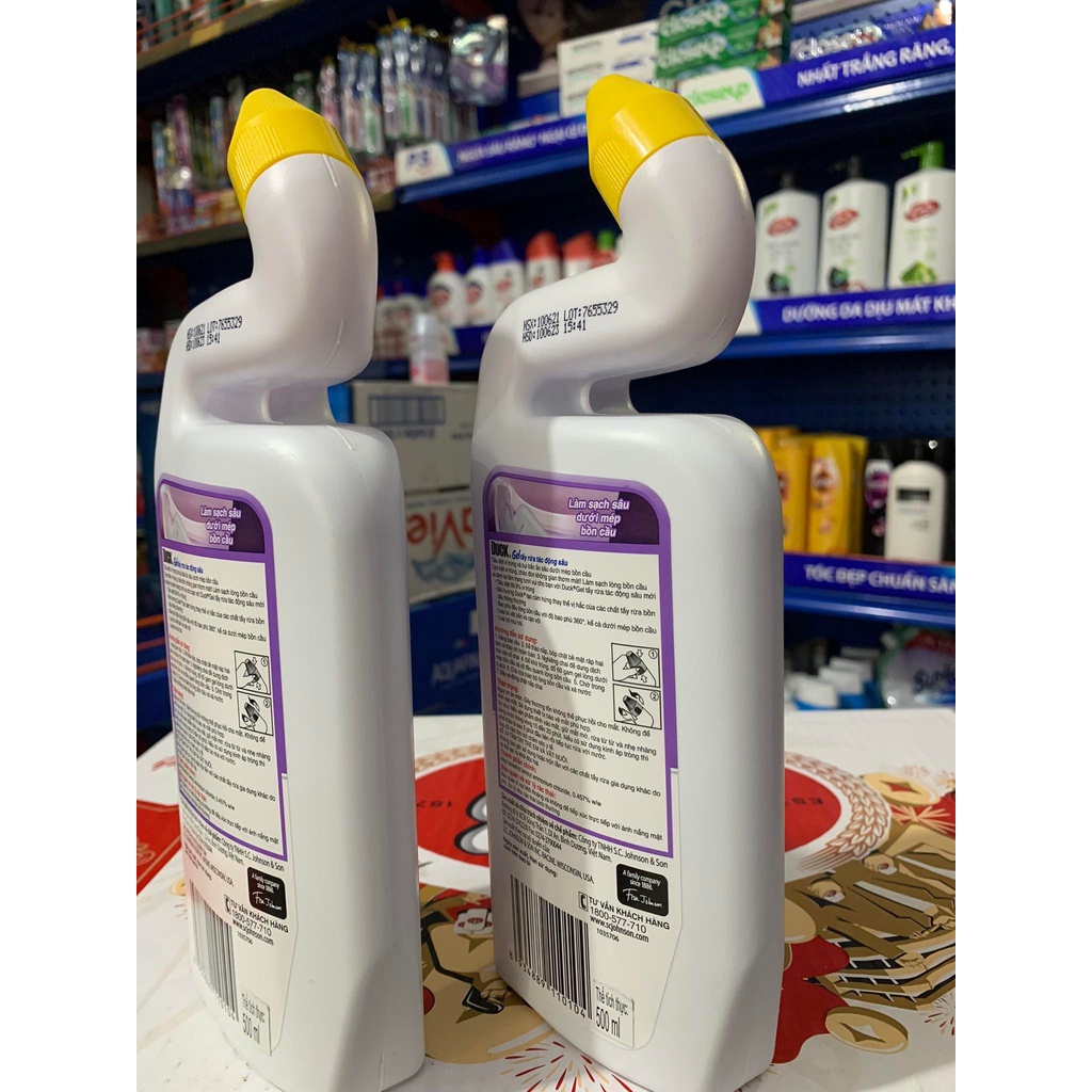 Duck nước tẩy rửa bồn cầu hương oải hương chai 500ml