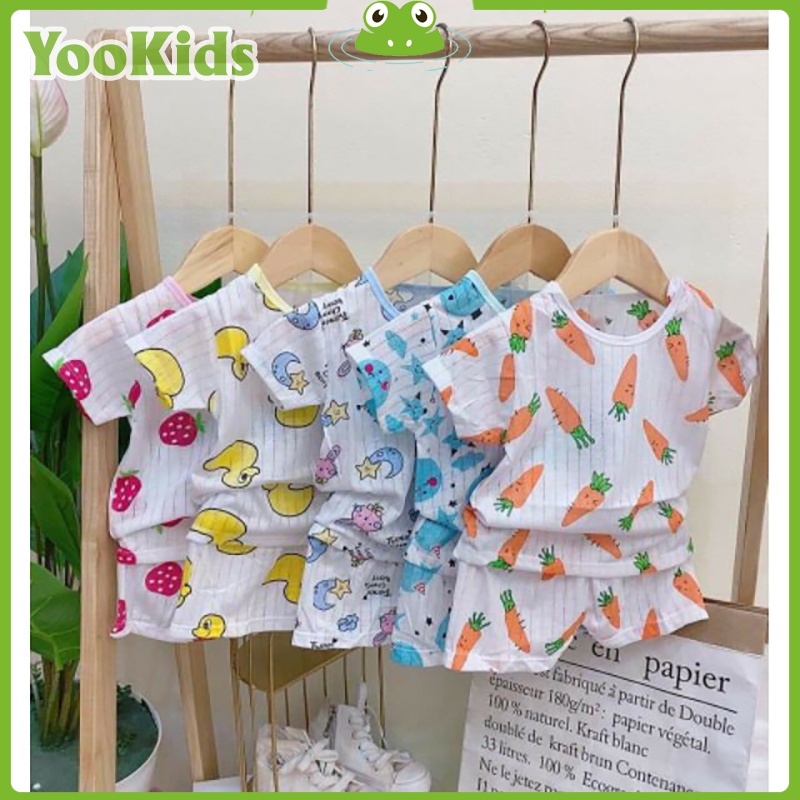 Bộ ba lỗ cho bé trai bé gái YOOKIDS chất cotton sợi tre nhẹ mát thút mồ hôi cực tốt cho bé 1 2 3 4 tuổi