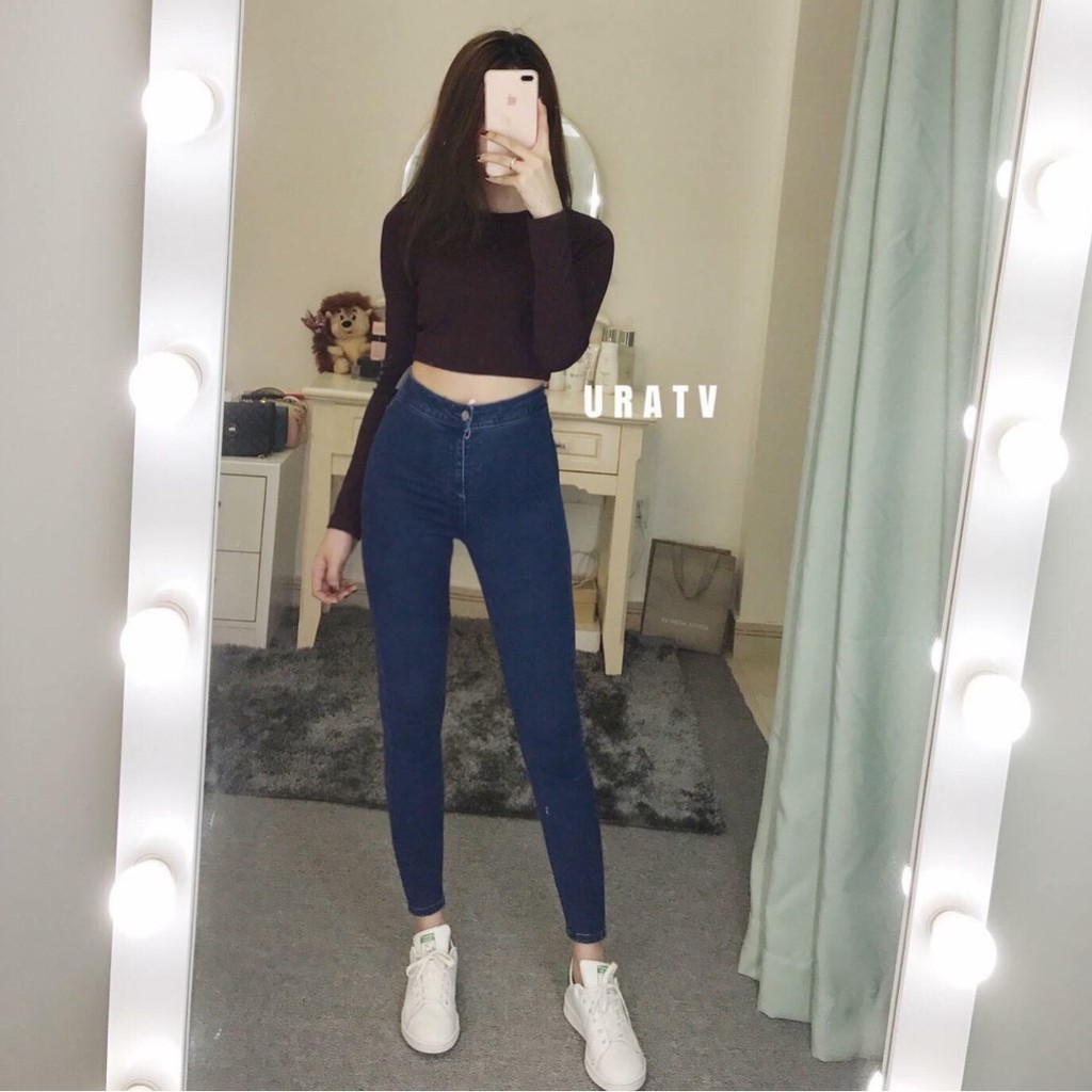 QUẦN JEAN NỮ LƯNG CAO ĐAI TRƠN SIÊU ĐẸP SIÊU GIÁ