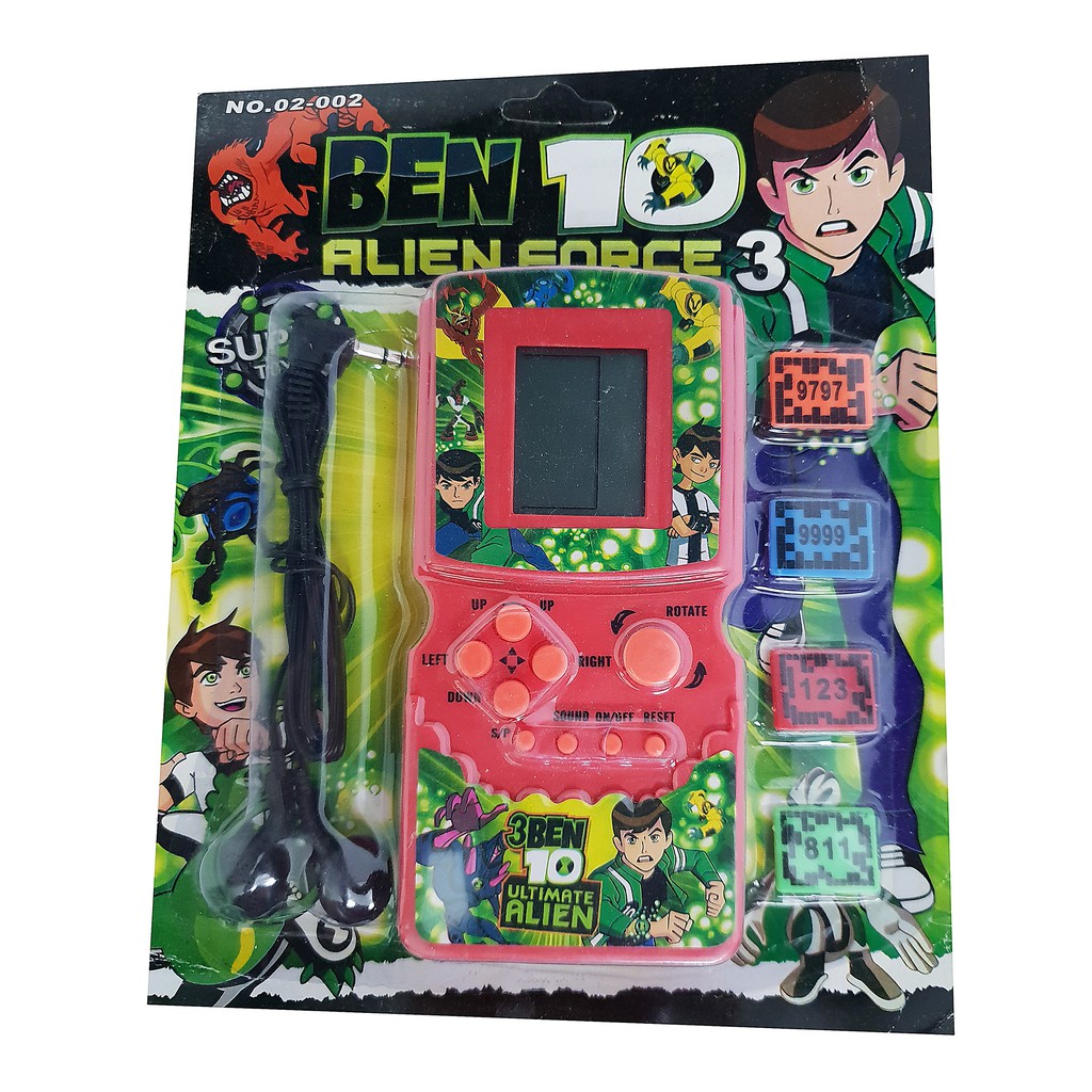 Máy chơi điện tử xếp hình kèm 4 thẻ + tai nghe