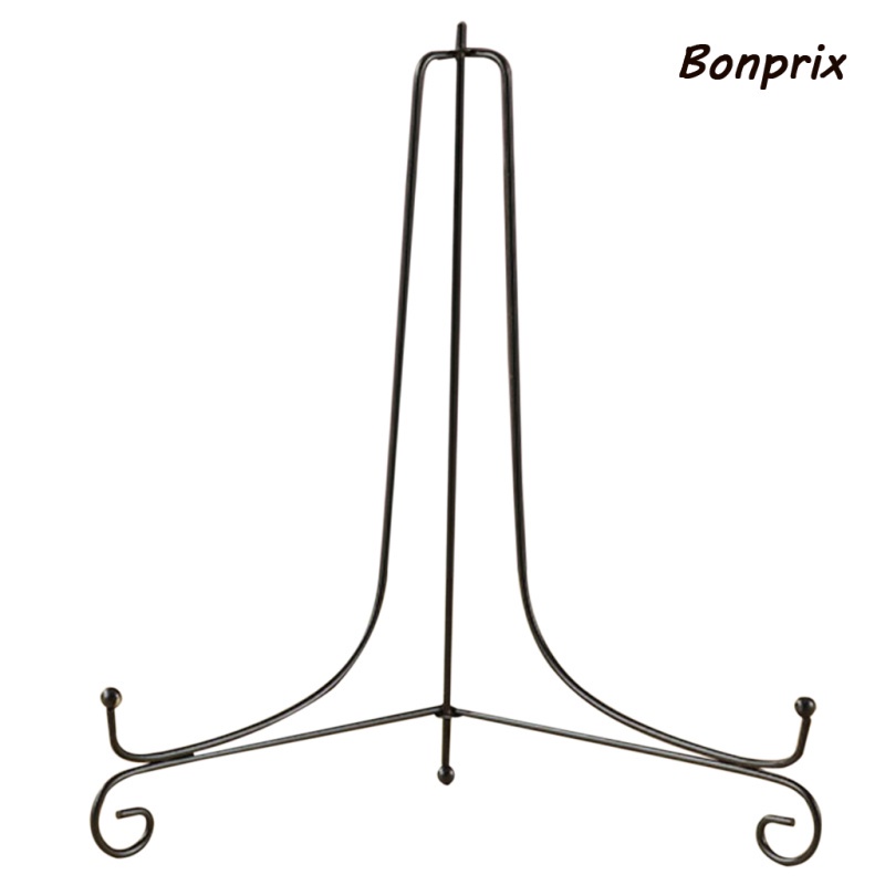 Giá Đỡ Trưng Bày Bát Đĩa Bằng Sắt 4inch - 12inch Màu Đen